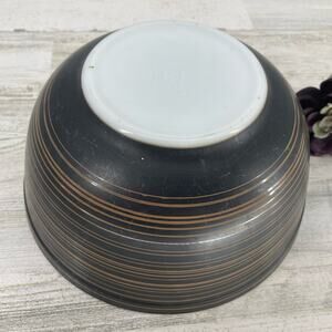 Pyrex Vintage Brown/Black Swirl 1/2 qt. Glass Bowl Ovenware